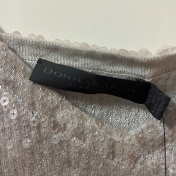 Donna Karan Grey Sparkle Cashmere Camisole - Picture 3 of 5